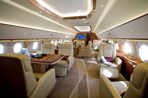 Airbus ACJ319 cabin for Delaware charter