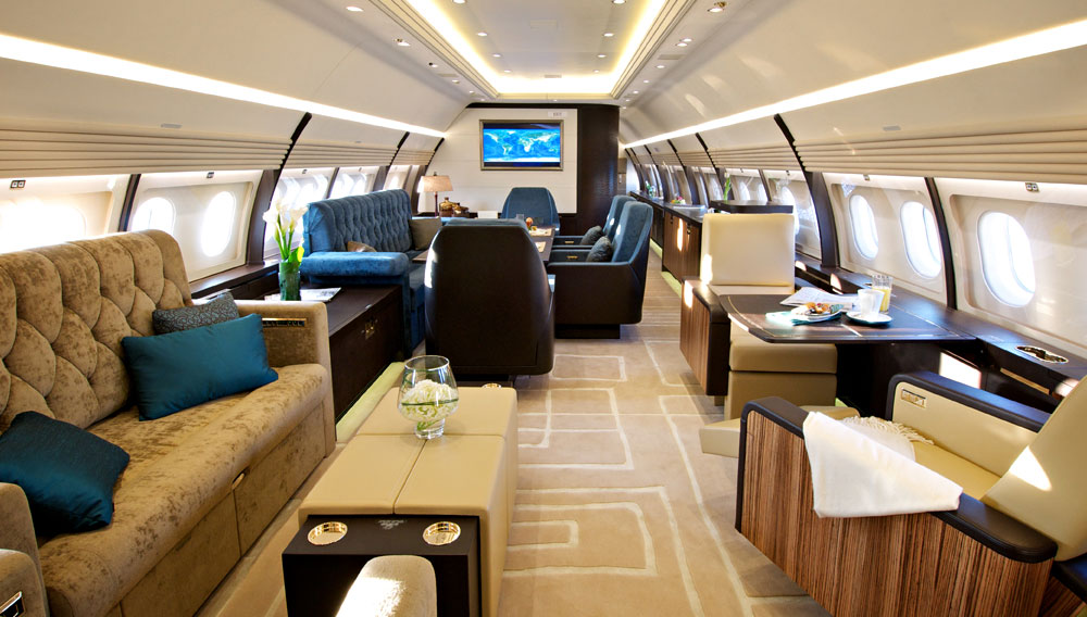 Airbus A320 cabin for Delaware charter