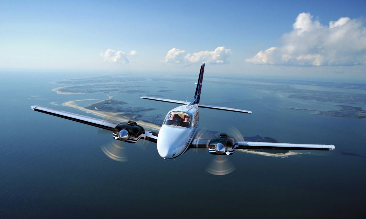 Beechcraft Baron G58 view for Delaware charter