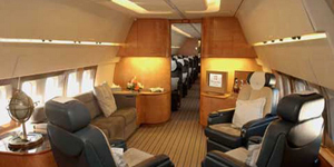 Boeing 757 VIP view for Delaware charter