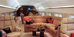 Boeing Business Jet (BBJ) view for Delaware charter