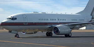 Boeing Business Jet (BBJ) view for Delaware charter