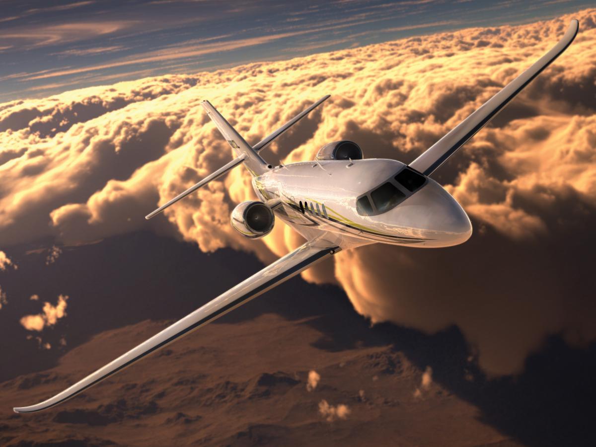 Cessna Citation Latitude view for Delaware charter