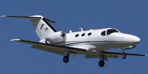 Cessna Citation Mustang CE-510 view for Delaware charter