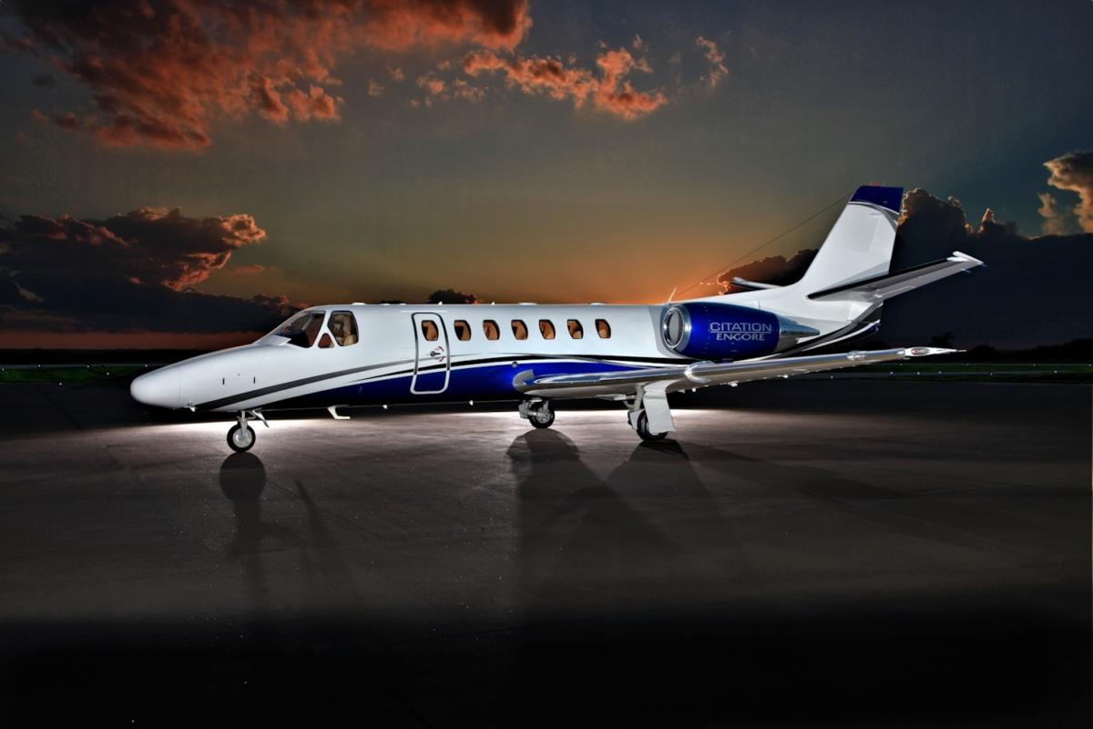 Cessna Citation Encore view for Delaware charter