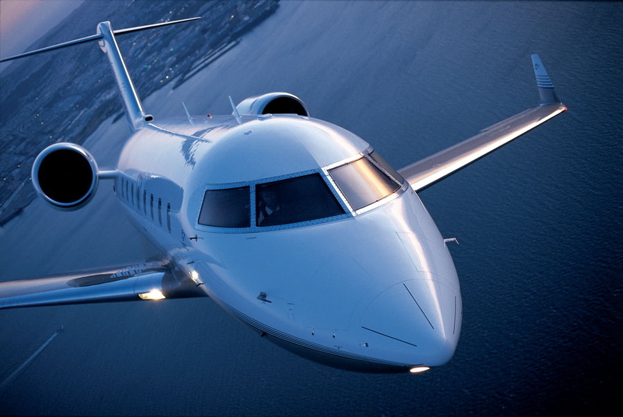Challenger 604 view for Delaware charter