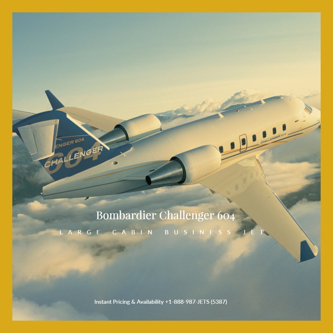 Challenger 604 heavy jet for Delaware charter
