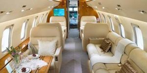 Challenger 605 cabin for Delaware charter