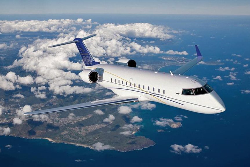 Challenger 850 view for Delaware charter
