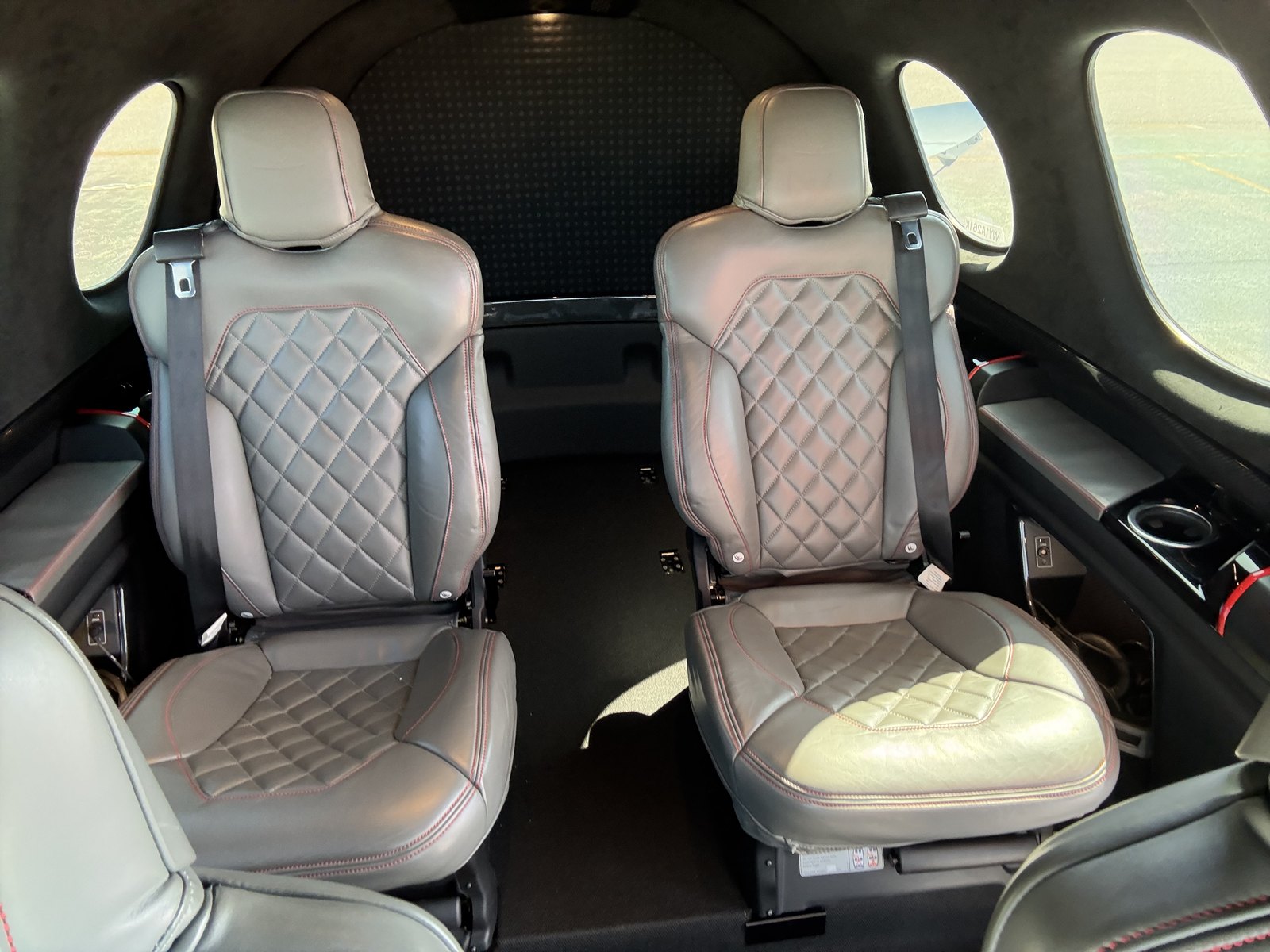 Cirrus Vision Jet SF50 rear cabin seats for Delaware charter