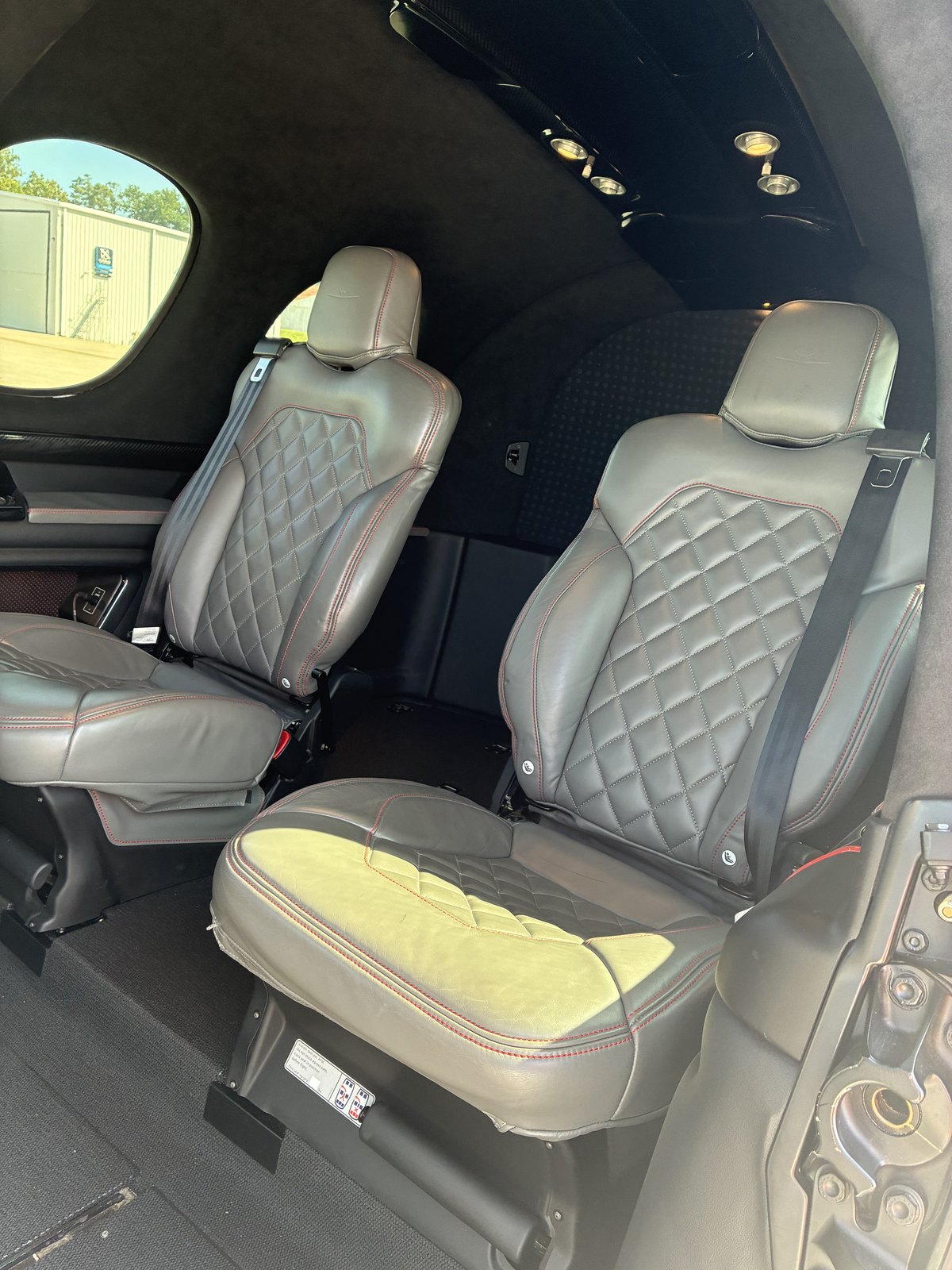 Cirrus Vision Jet SF50 cabin seating for Delaware charter