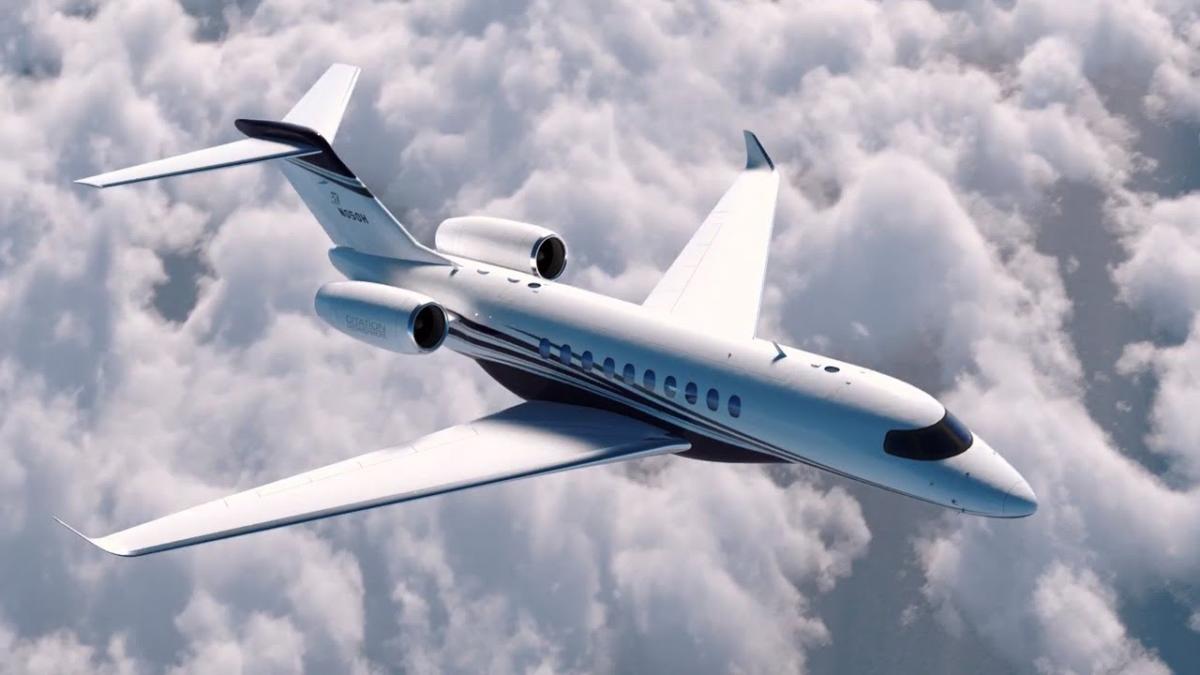 Cessna Citation Hemisphere view for Delaware charter