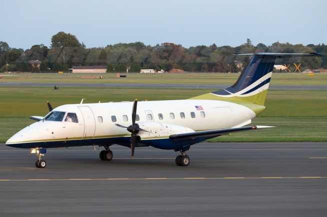 Embraer EMB-120 Brasilia cargo aircraft for Delaware charter