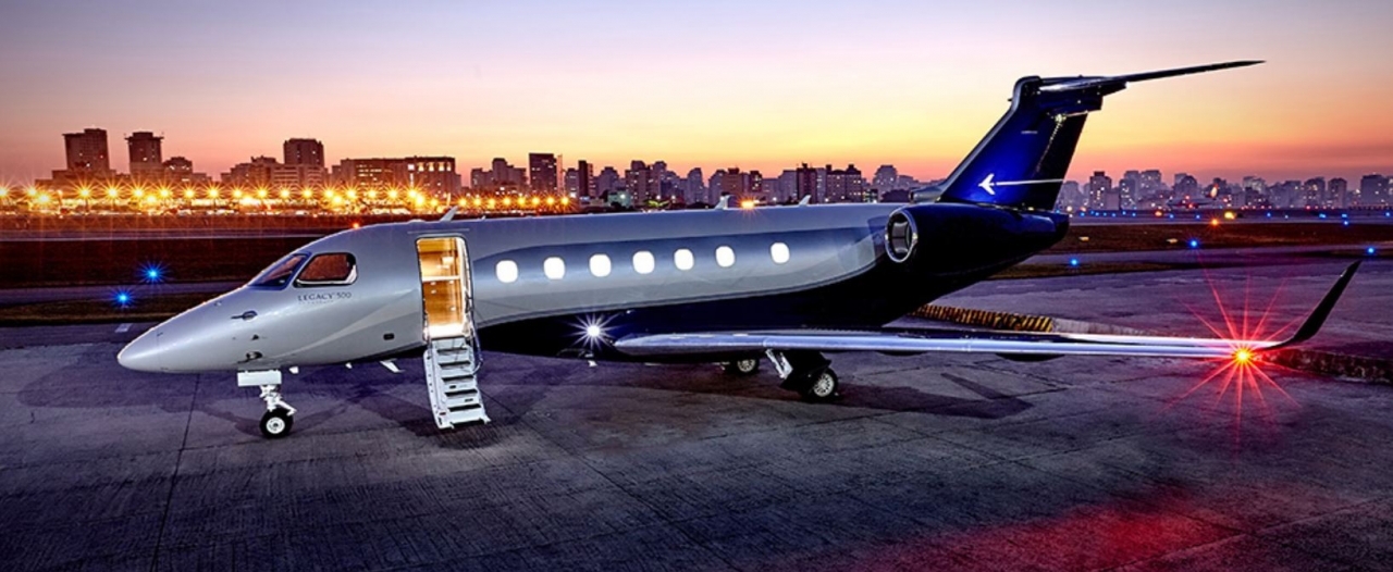 Embraer Legacy 500 view for Delaware charter