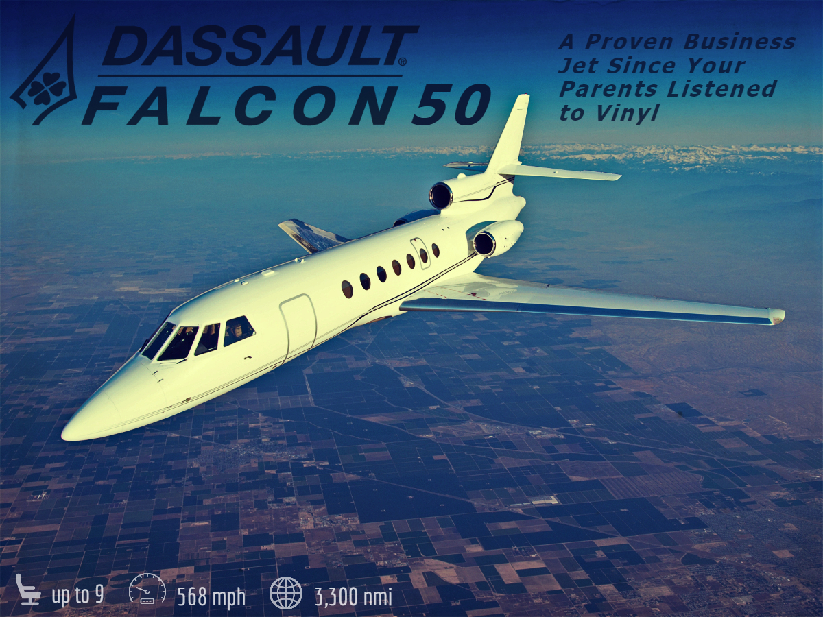 Delaware Dassault Falcon 50 Charter