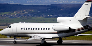 Falcon 900 view for Delaware charter