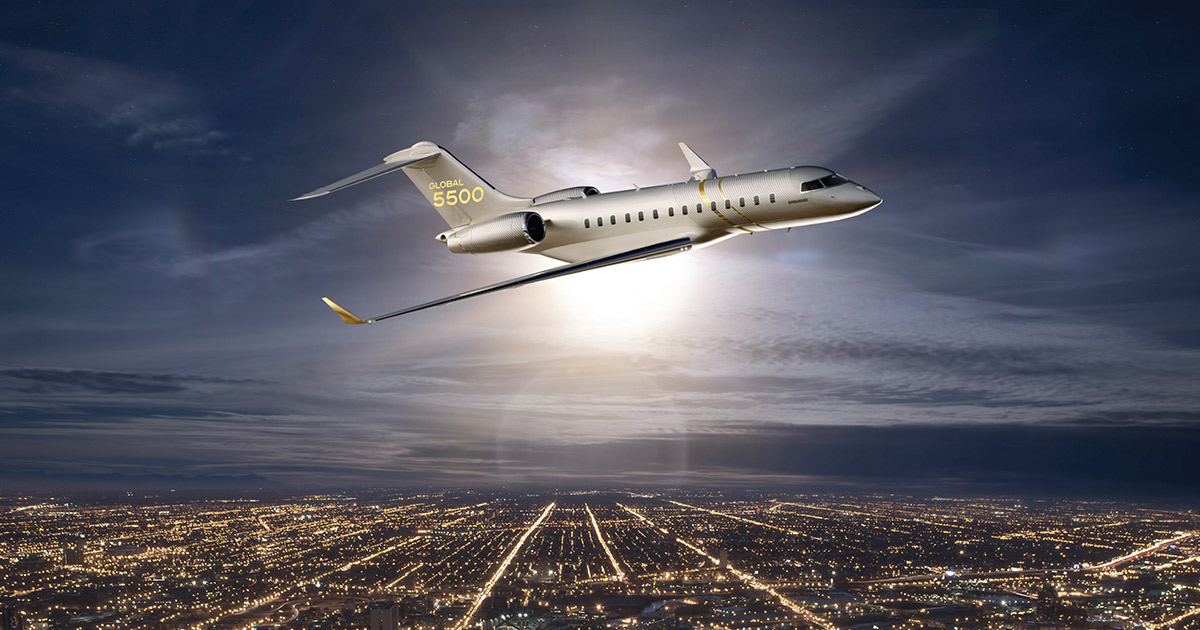 Delaware Bombardier Global 5500 Charter