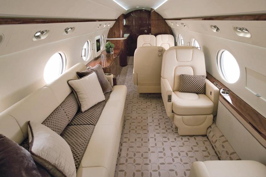 Gulfstream G350 cabin for Delaware charter