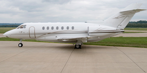 Hawker 1000 view for Delaware charter