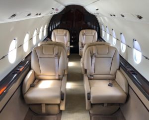 Hawker 4000 view for Delaware charter