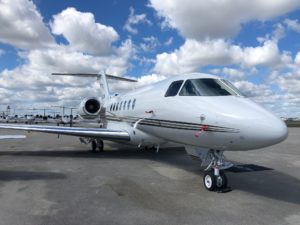 Hawker 4000 view for Delaware charter