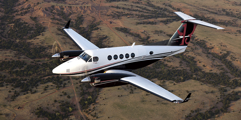 Beechcraft King Air 250 view for Delaware charter