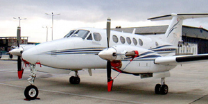 King Air 350 view for Delaware charter