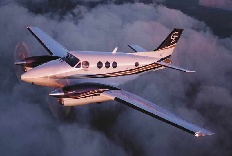 King Air 90 view for Delaware charter