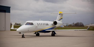 Learjet 40 view for Delaware charter