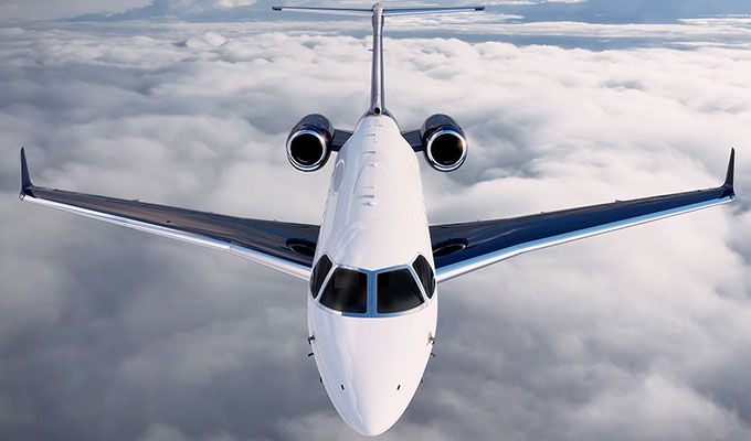 Embraer Legacy 450 view for Delaware charter