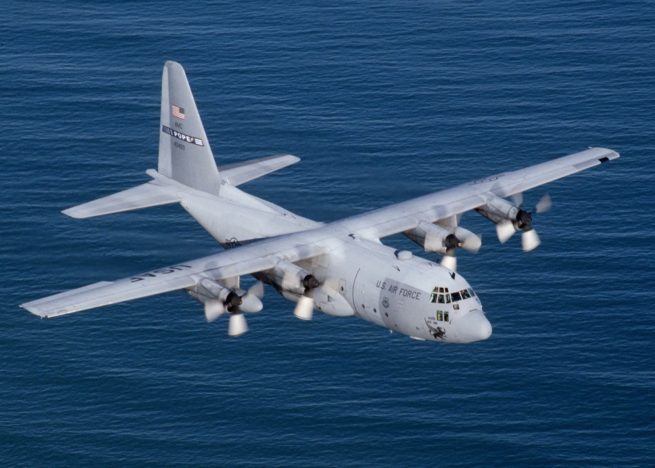 Lockheed C-130 Hercules cargo aircraft for Delaware charter