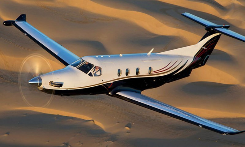 Pilatus PC-12 view for Delaware charter