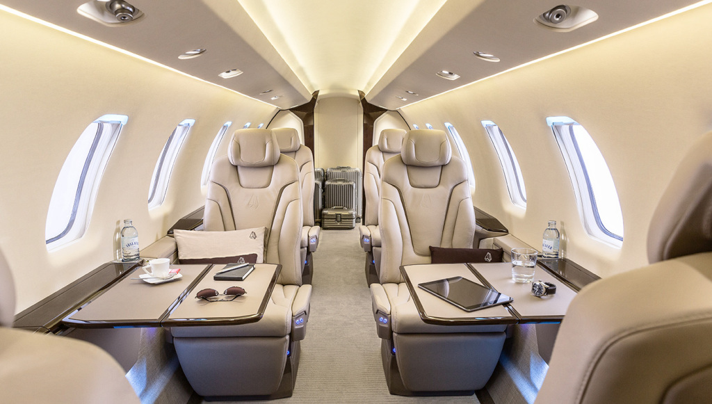 Pilatus PC-24 cabin for Delaware charter