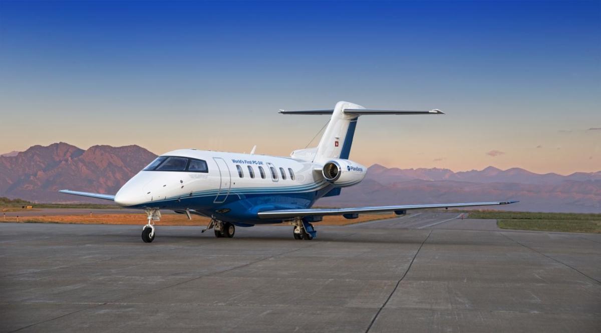 Pilatus PC-24 view for Delaware charter